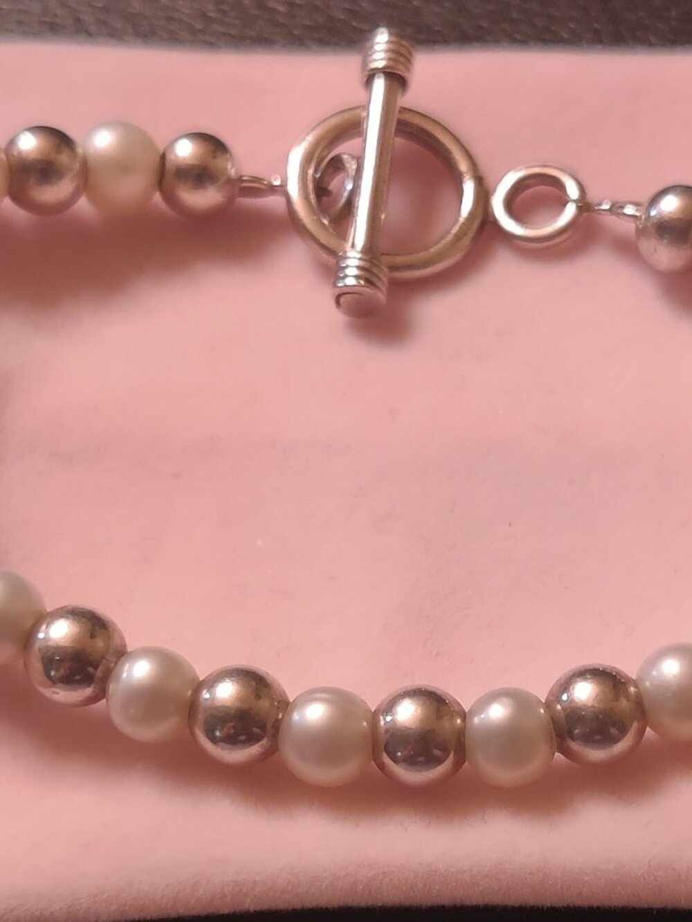 Silpada 925 Pearls and Silver Balls Bracelet